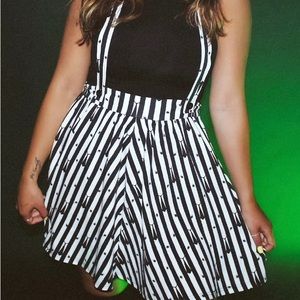 Beetlejuice Overall Skirt S New with Tag